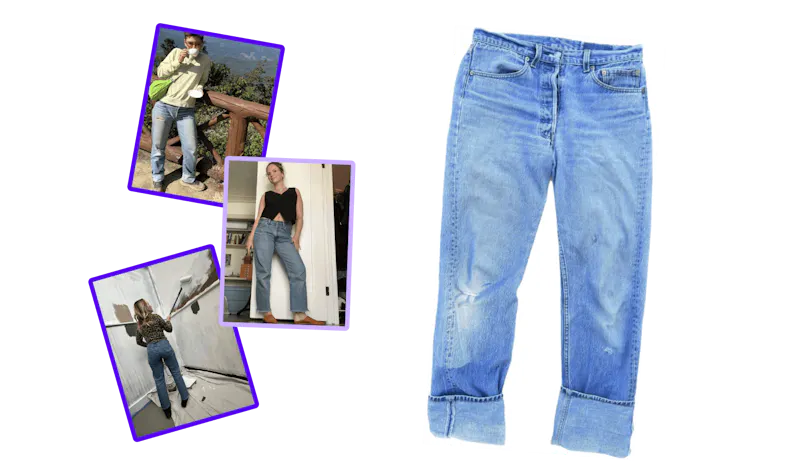 People wearing a pair of jeans