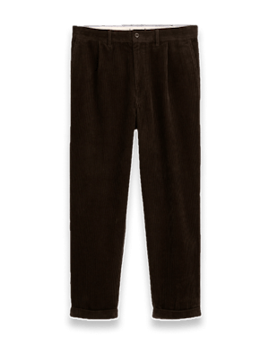 Corduroy pleated pant