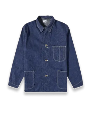 Denim chore coat