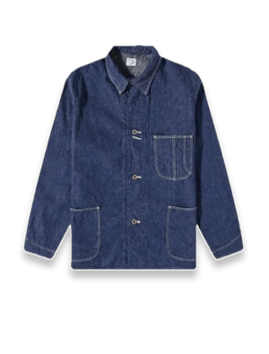 Denim chore coat